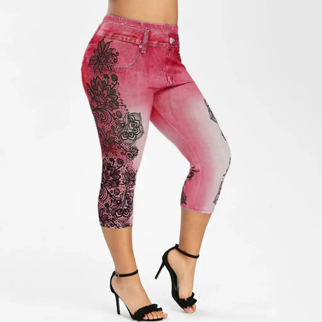 plus size lace jeans