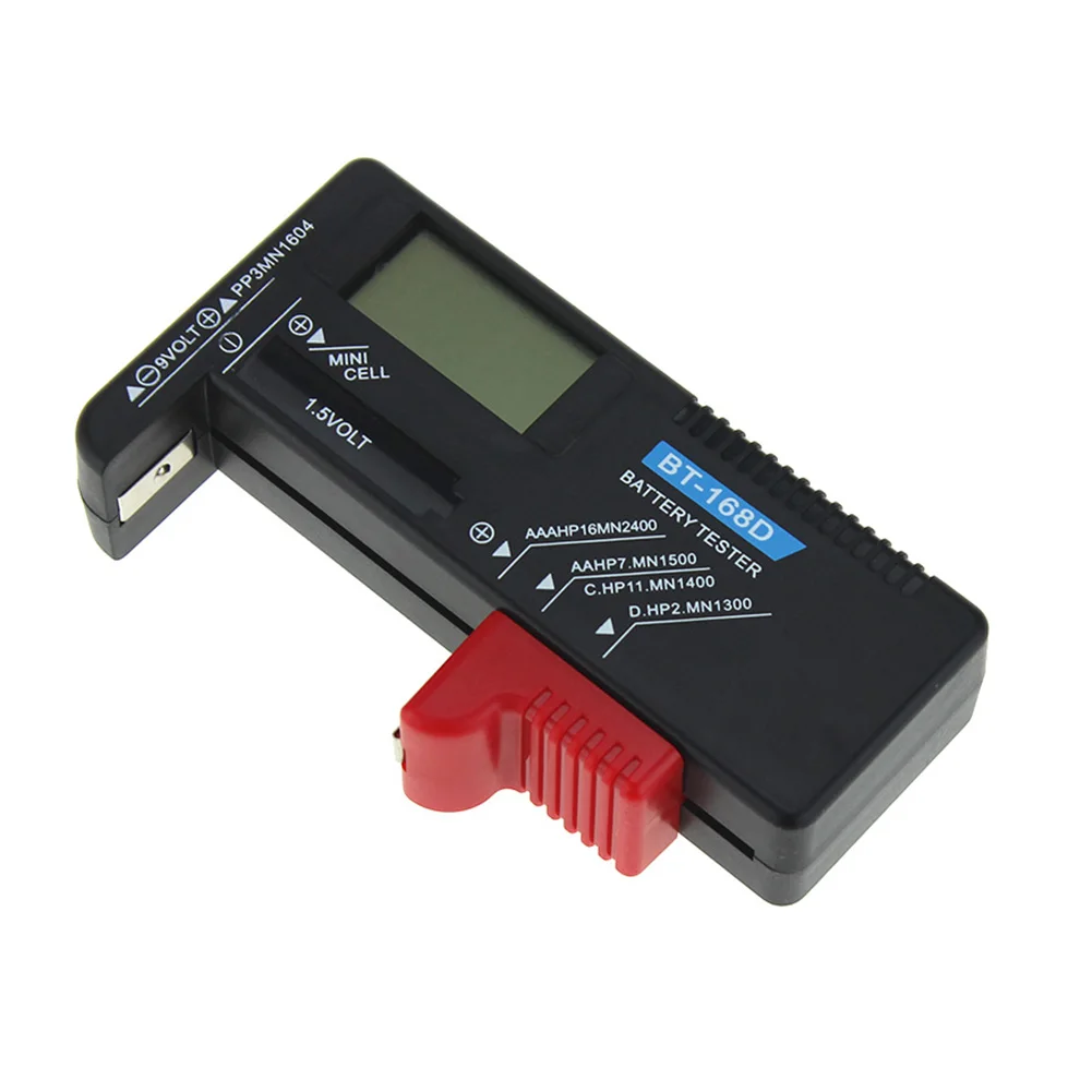Универсальный цифровой тестер батареи lcd AA/AAA/C/D/9 V/1,5 V Кнопочная батарея BJStore