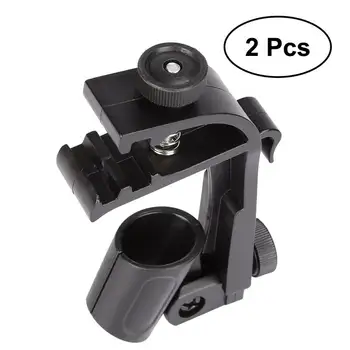 

2pcs Adjustable Drum Microphone Clip Clamping Mount Shockproof Microphone Stand Holder Gear