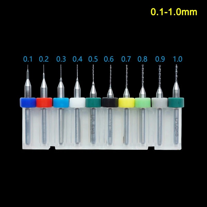 

10 Pcs PCB Micro Drill Bits Carbide Durable for Print Circuit Board Jewelry Wooden LKS99