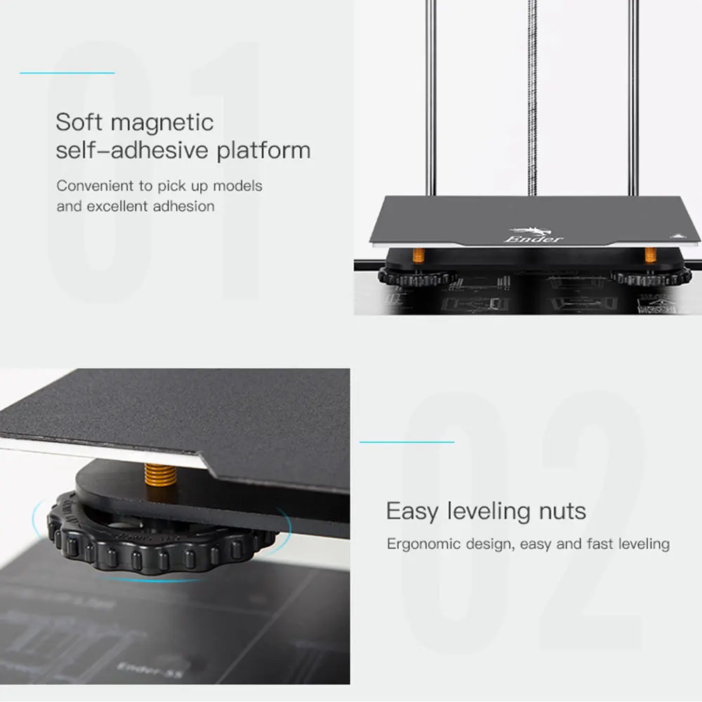 Creality Ender 5 Pro 3d принтер обновление V1.15 Бесшумная материнская плата с металлической рамкой экструдера использование Козерога Боуден PTFE