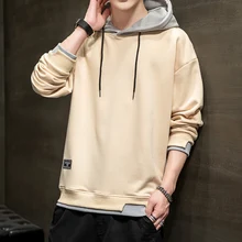 

Autumn Hoodies Men Solid Casual Hooded Sweatshirts Fashion Streetwear Oversized Hoodie For Men Pullover M-4XL