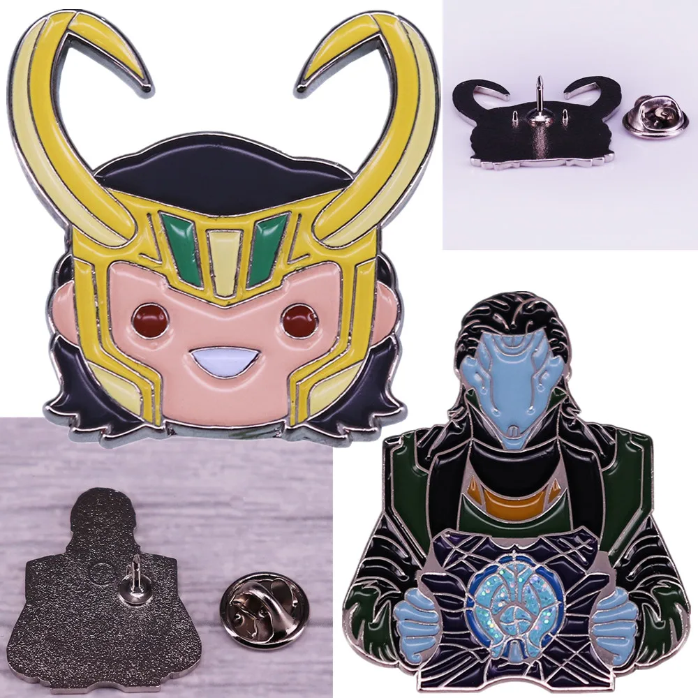Металлическая брошь Loki мультяшный костюм для косплей |
