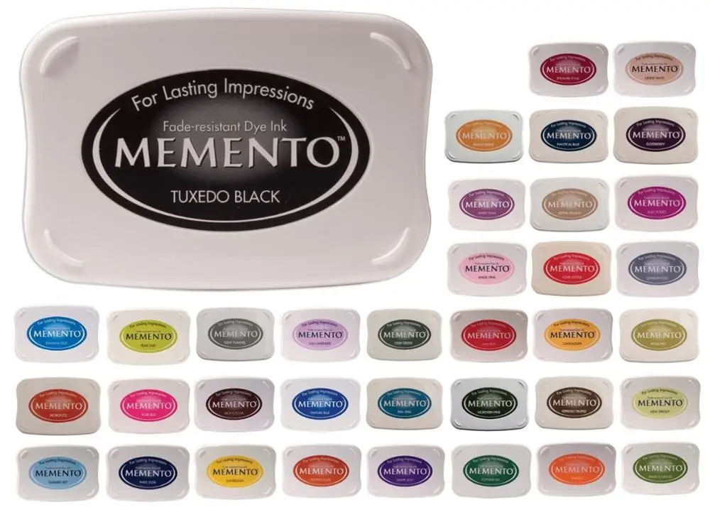 Tsukineko Memento Ink Pad Rubber Stamp Quick Dry Fade Resistant Dye Inkpad