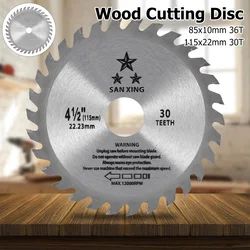 Lâmina de serra 11.5mm nitreto revestimento hss mini carboneto circular carpintaria viu lâmina madeira/cortador de metal 30t/36t tct disco de corte