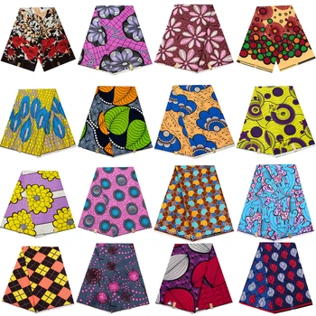 

African Wax Printed Fabric Patchwork For Dress Sewing Crafts DIY Material Polyester Breathable Tissu High Quality Africa Pagne