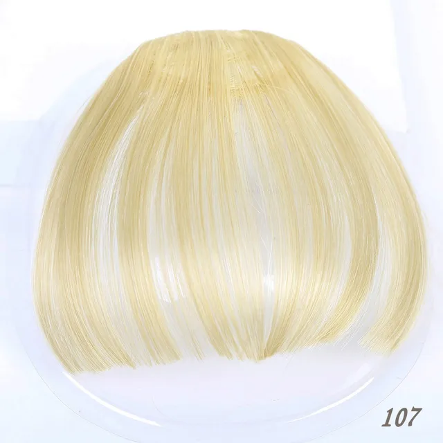 TALANG Neat Front Fringe Clip In  Hair Bangs  Hair Extensions Sweeping Side Blunt Bang Natural Black Brown Hairpieces 107