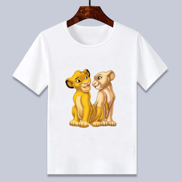 18 стильных футболок с принтом льва и Симбы для мальчиков, летняя белая футболка детская одежда на возраст 4, 6, 8, 10, 12 лет - Цвет: 17
