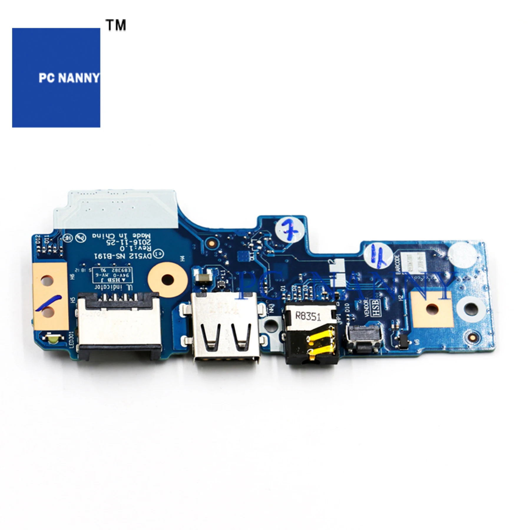 

PCNANNY FOR Lenovo Legion R720 Y520-15ikbn Y520 USB audio LAN IO board DY512 NS-B191 test good