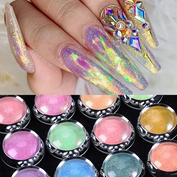 

1 Box Platium Neon Glitter Sequins Nail Glitter Sequins Flakes Irregular Palliette Nail Pigment Powder Dust DIY Nails Art