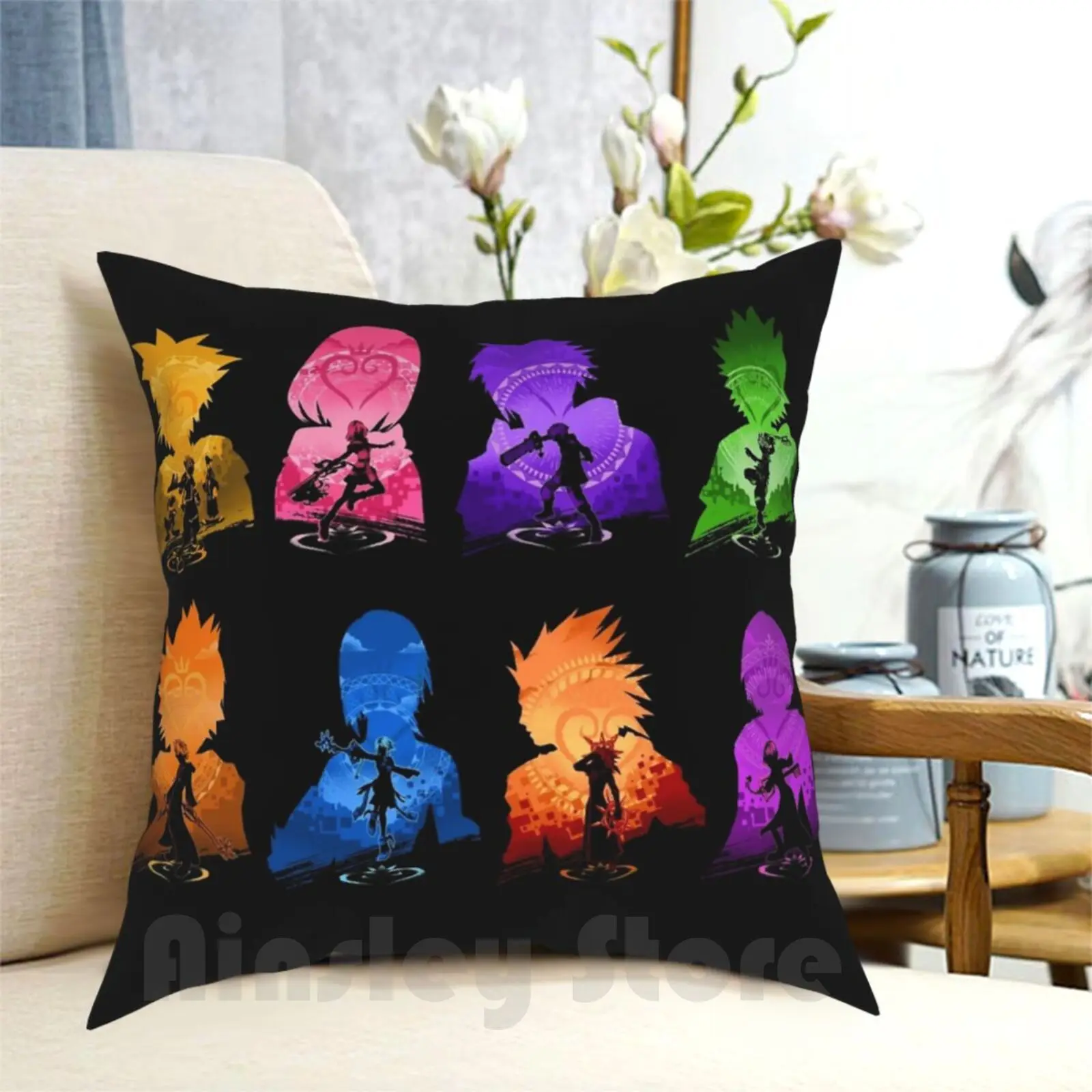 Kingdom Hearts Set Federa Stampata Home Soft Fodera Per Cuscino Fai Da Te Kingdom Hearts Sora Hearts Kingdom Keyblade Kh Heartless
