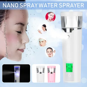 

40ML Portable Facial Steamer Rechargeable 1200mAh Battery Humidifier Nano Mister Facial Steamer Device Mini Nano Spray Mister