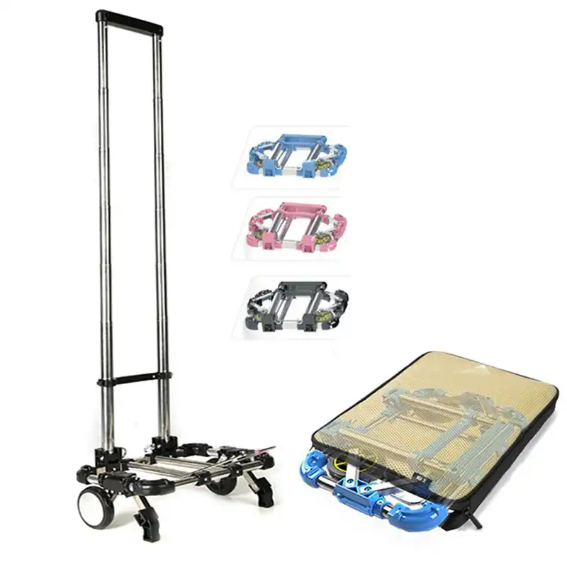 stainless steel luggage trolley