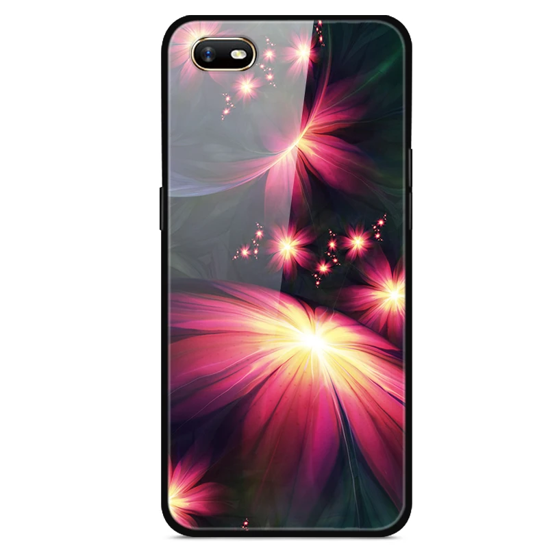Для OPPO Realme C2 чехол закаленного стекла задняя жесткий чехол для OPPO A1K CPH1923 A 1 K A1 K OPPOA1K чехол Capas RealmeC2 силиконовый бампер