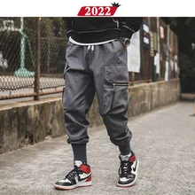 Мужская Японская уличная одежда Carog брюки Хип-Хоп Мешковатые джоггеры корейский стиль спортивные штаны черные спортивные штаны размера плюс