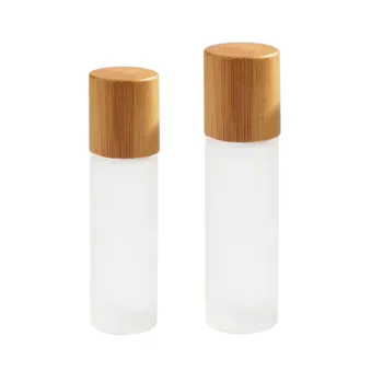 

10/15ml Refillable Bottle Roll On Glass bottling for Essential Oil Roller Bottles Refillable Container with Bamboo Lid