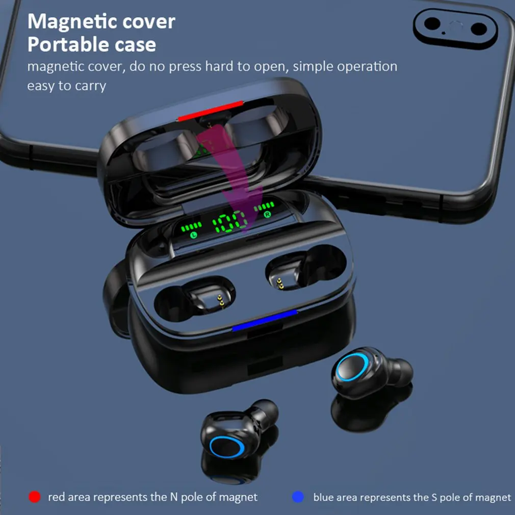S11 3500 мАч Внешний аккумулятор наушники Bluetooth Беспроводные спортивные наушники TWS игровая гарнитура с микрофоном для IPhone Xiaomi