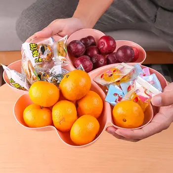 

Heart Shaped Fruit Platter Serving Tray Creative Plates Storage Box Container For Snacks Nuts Desserts K1MF