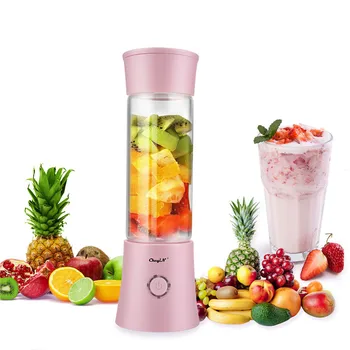 

480Ml Cup Juice Electric Smoothie Blender USB Rechargeable Juicer Lemon Vegetables Fruit Mixer Food Processor Mixing Machine