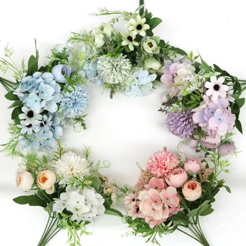 

Beautiful Rose Peony Artificial Silk Flowers Small bouquet flores Home Party Spring Wedding Decoration Fake Flower