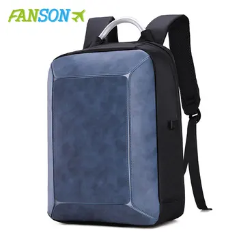 

FANSON 2020 NEW Business Anti-theft Men Backpack USB Charging Waterproof 15.6 inch Laptop Bag Men Travel Bag
