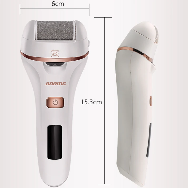 Jinding Electric Exfoliator Pedicure Machine Callus Remover Foot Care Roller Tool Pedicure File for Feet Heel USB Charging 3