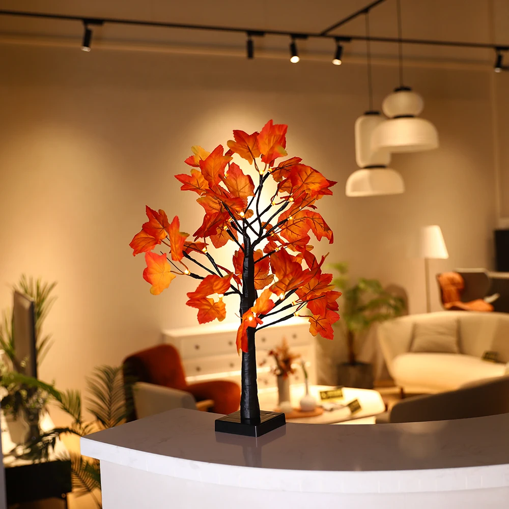 24 Lamp Beads Small Table Warm Color Tree Lights Led Bright PVC | Освещение