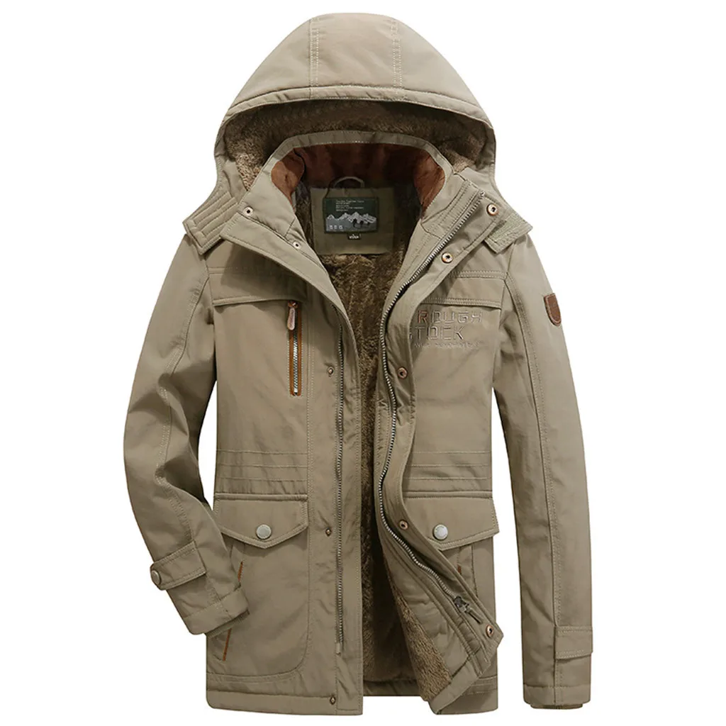 Plus Size 5xl 6xl Winter 2019 Jacket For Men Streetwear Long Sleeve Men Clothes 2019 Black Hooded Zipper Men'S Coat Parka Abrigo