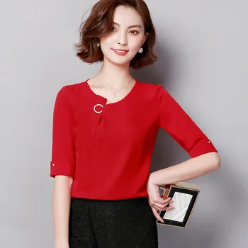 

2020 Women Shirt Top Short Sleeve Top Cotton