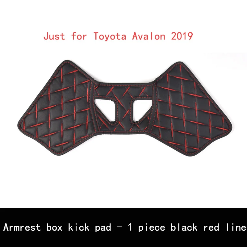 Кожаный защитный анти-ногами для Toyota Camry Avalon автомобильное заднее сиденье анти-удар коврик авто сиденье защитные накладки - Название цвета: X red single