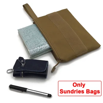 

Compact Handbag Portable Hunting Storage Zipper Closure Nylon Self Adhesive Outdoor Sports With Strap Multi-use Sundries Travel
