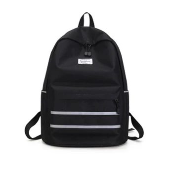 

Fashion Female Bag Korean Version of Reflective Strips Student Men's Shoulders Trend Junior High School Student Book