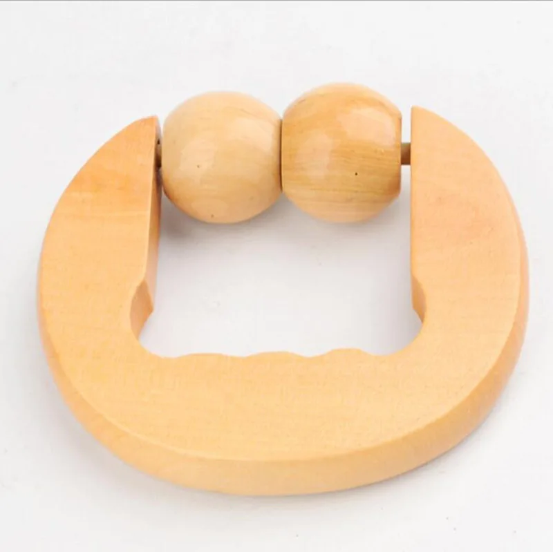 HANRIVER The new wooden massager two ball roller mixed batch of portable massage body