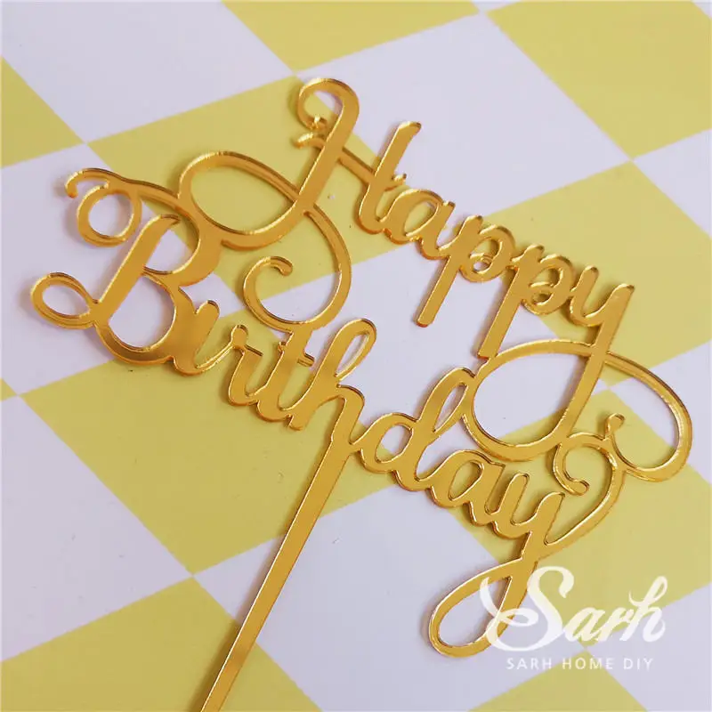 3pc birthday 3 шт., белый, розовый, балетные украшения для девочек, крюк, цветок, топпер для торта «С Днем Рождения», свадебные, вечерние, для невесты, принадлежности для выпечки, подарки для любви - Цвет: 3pc birthday