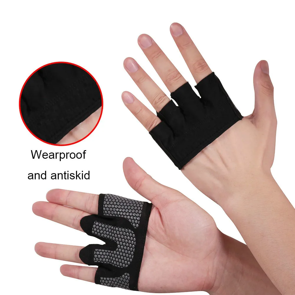 1 пара Противоскользящих перчаток для тренажерного зала, дышащие перчатки для бодибилдинга, тренировок, занятий спортом, фитнесом, мужские и женские перчатки для занятий спортом Кроссфит