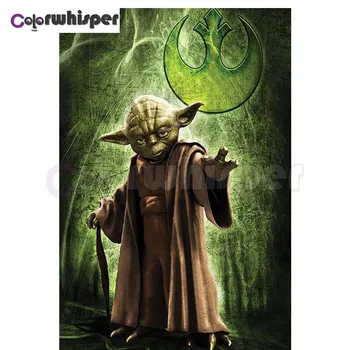

Diamond Painting Full Square/Round Drill Star Wars Master Yoda 5D Daimond Painting Embroidery Cross Stitch Crystal Mosaic Z524