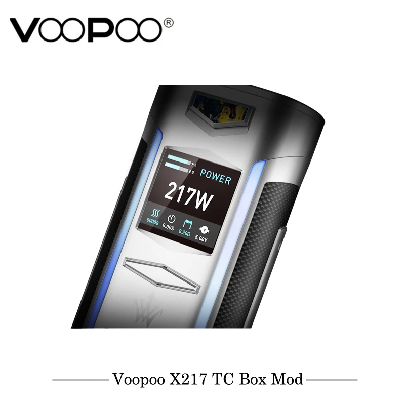 Оригинальный VOOPOO X217 TC Box Mod электронные сигареты 217W вейп Ген. Вентилятор чип на