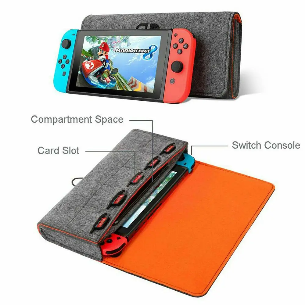 Для Nintendo Switch переносная фетровая сумка для путешествий Чехол Хранения