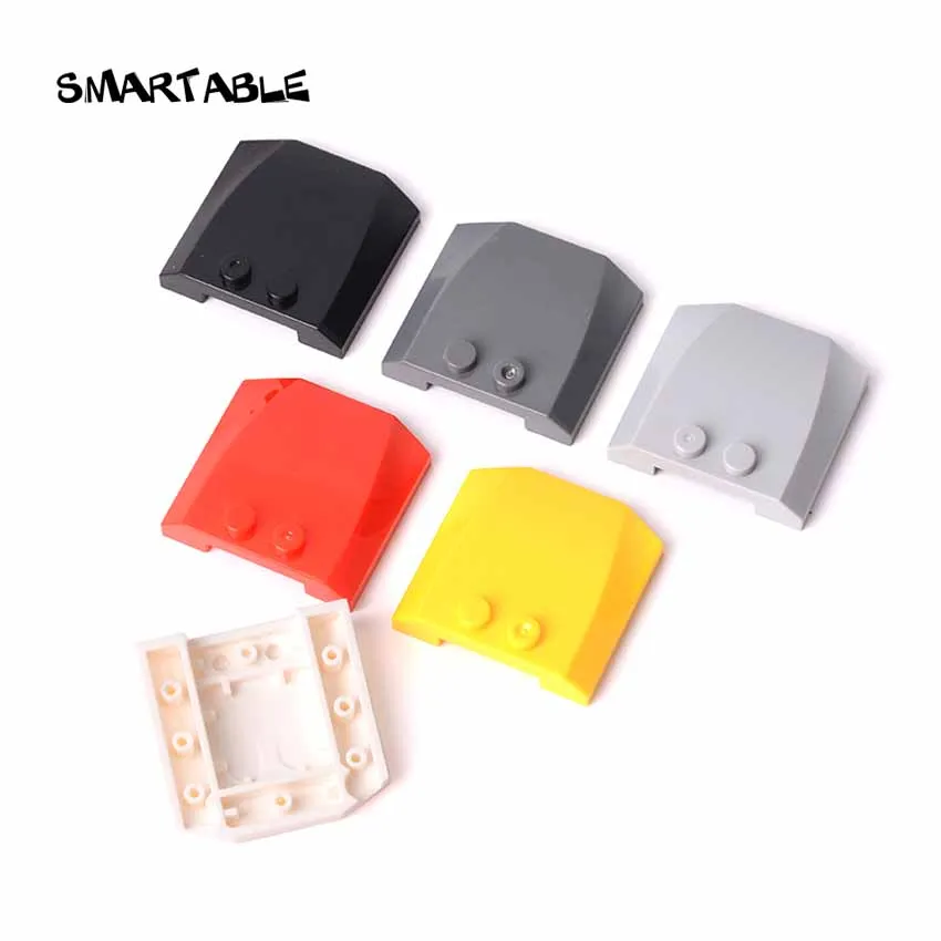 Закругленные строительные блоки Smartable Wedge 4x4x0 66 детали MOC игрушки для детей