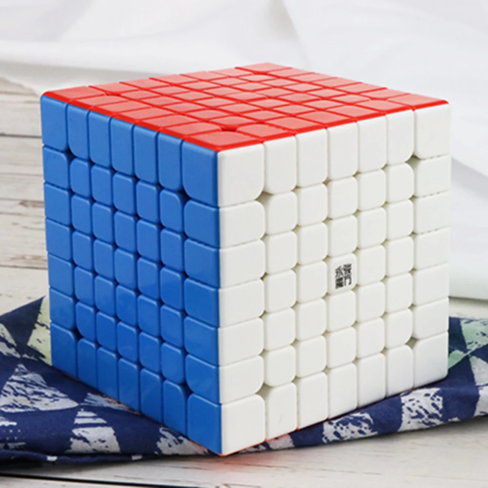 Yongjun Yufu V2M 7x7x7 Волшебная Магнитная Cubo Stickerless профессиональные магниты головоломка скорость Cubo Migico YJ 7х7 обучающая игрушка подарок