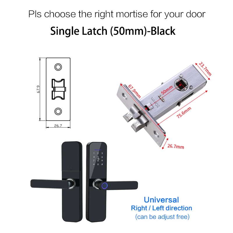 bluetooth door lock Waterproof Tuya Biometric Fingerprint Lock Home Security Intelligent Smart Lock With WiFi APP Password RFID Door Lock best smart door lock Access Control Systems