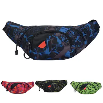 

Waist Bag Fashion Printed Unisex Outdoor Sports Riding Zip Crossbody Bags Coin Pouch Travel Bag Pochete поясная сумка