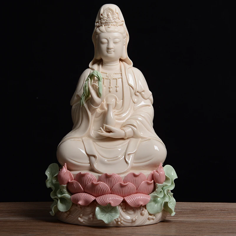 Фарфоровые аксессуары для домашнего декора Guanyin Bodhisattva керамические фигурки