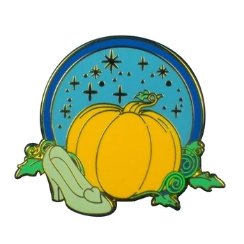 

Cinderella Pumpkin pin badge