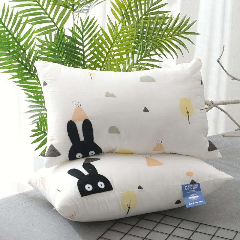 

Bed Sheet Forest Breath Brushed Washing Pillow Towel Embroidery Feather Fabric Pillow Interior a Generation