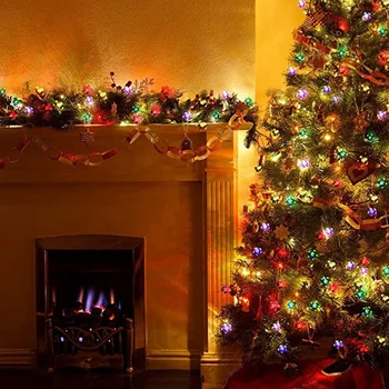 

Solar String Lights Solar Fairy Lights Outdoor Lawn Wedding Garden Lights for Party and Holiday Decoration-Multicolor