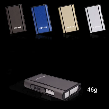 

Cigarette case lighter windproof automatic bomb cigarette case electronic cigarette thin anti-pressure cigarette accessories