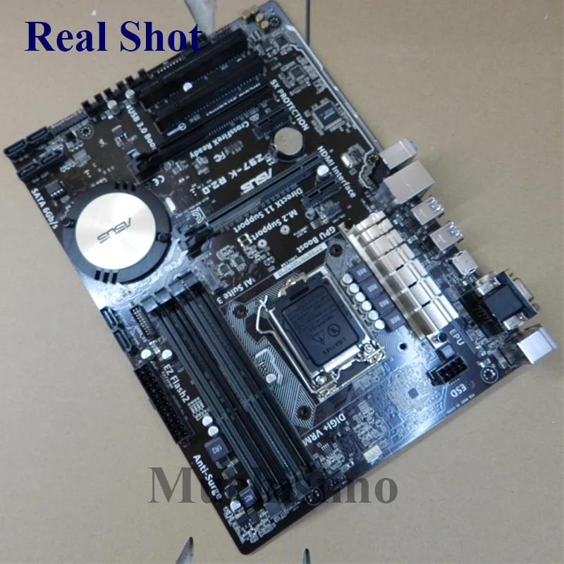 ASUS Z97-K R2.0 оригинальная материнская плата LGA 1150 Z97 K R 2,0 DDR3 i7 i5 i3 Процессор 32G SATA3 USB2.0 UBS3.0 Z97 рабочего Материнская плата Б/у