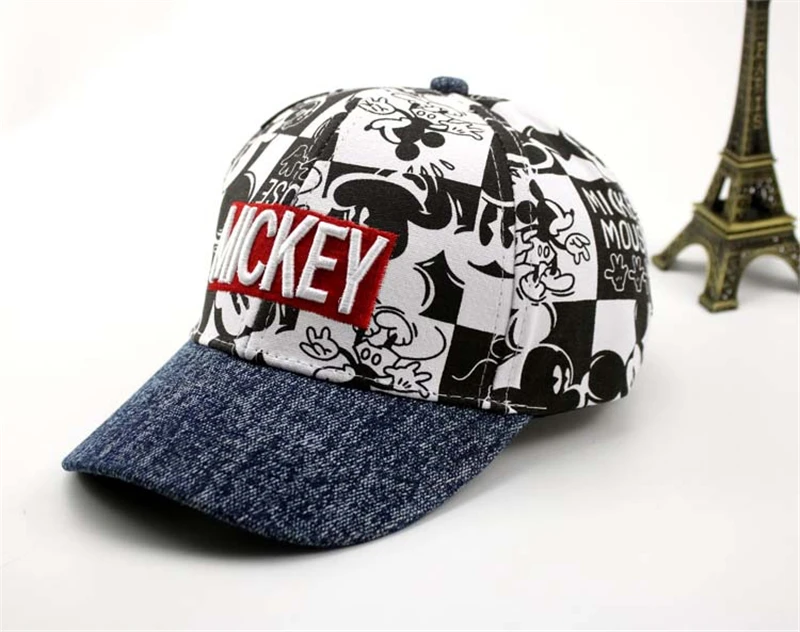 Модная мультяшная Детская шляпа для мальчиков и девочек, бейсбольная кепка с милым Микки Маусом, человеком-пауком, ребенка бейсбольной кепки шляпы для путешествий