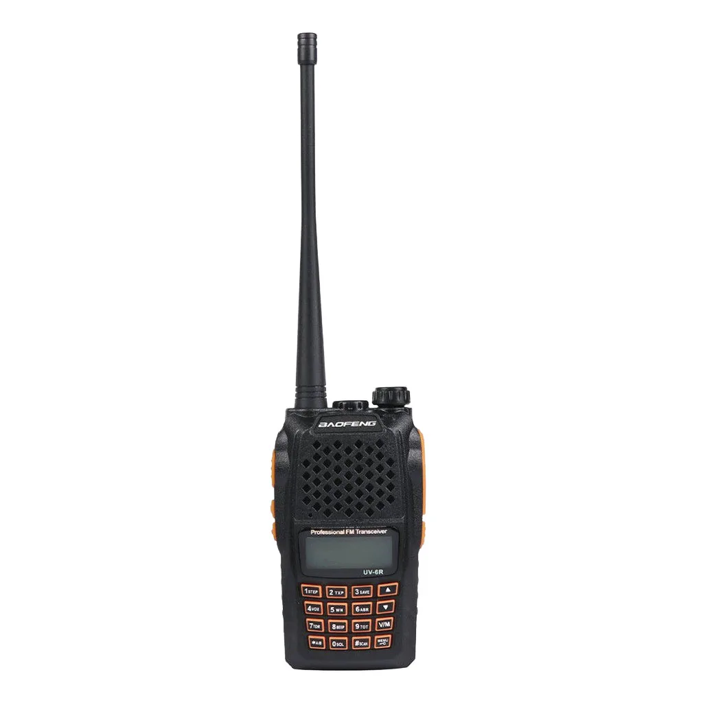 BaoFeng BF-UV6R Walkie Talkie Long Range Two Way Radio Handhled FM Walkie Talkie Small Black Radio Wireless Portable Dual